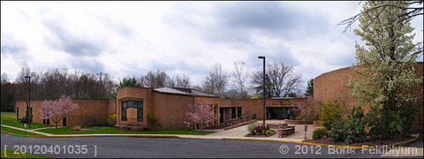 Exterior of Contemporary style Temple